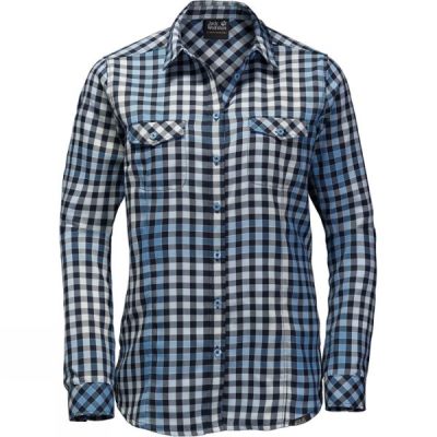 Camisa Jack Wolfskin Valley Mujer - Azules - Chile PJT895107